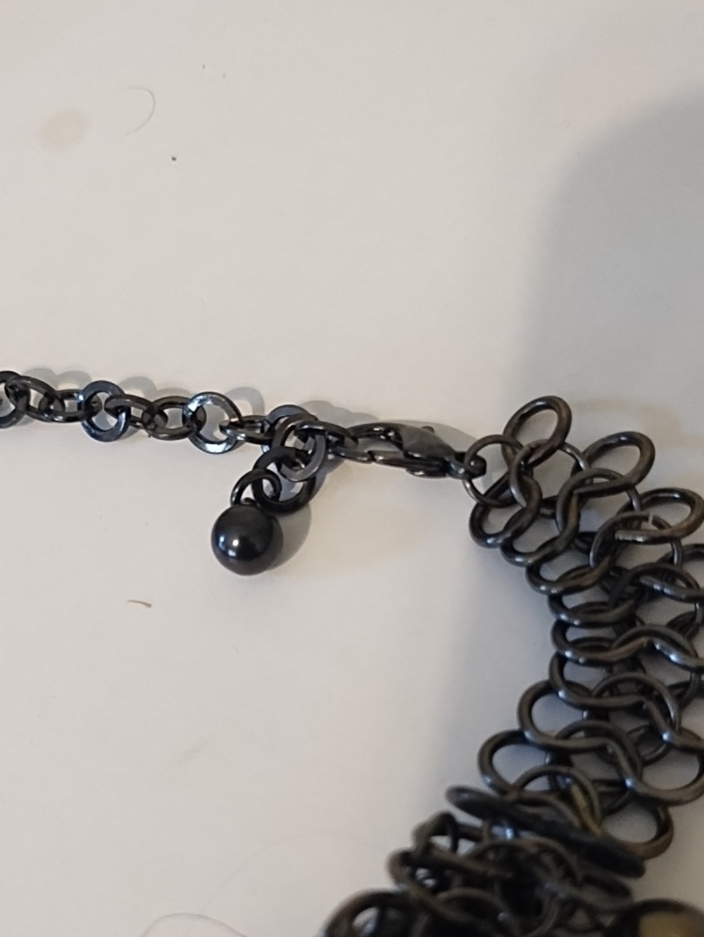 NWT Black Multi-Bead Statement Necklace - Picture 11 of 15